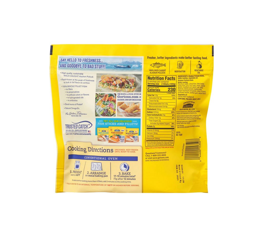 Gorton's Beer Battered Fish Fillets - Image 2